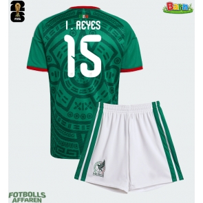 Mexiko Israel Reyes #15 Hemmaställ Barn VM 2026 Kortärmad (+ Korta byxor)